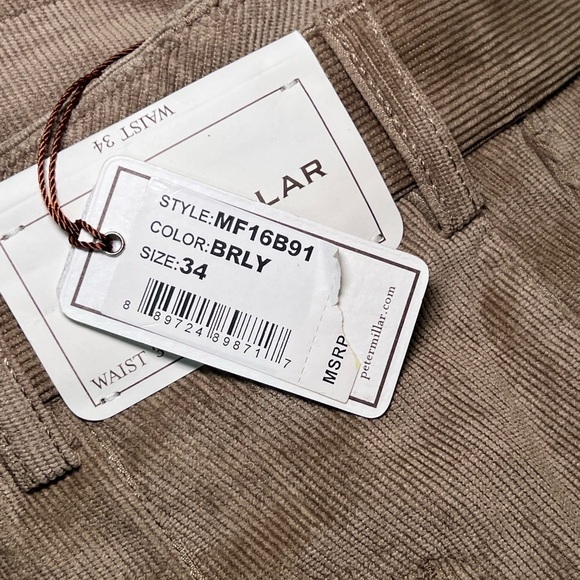 Peter Millar Nanoluxe Corduroy Dress Pants size 34 Waist - Picture 6 of 7